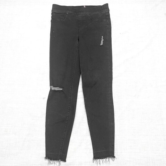 Spanx Women's Black Distressed Pants Size S/P - Picture 1 of 6